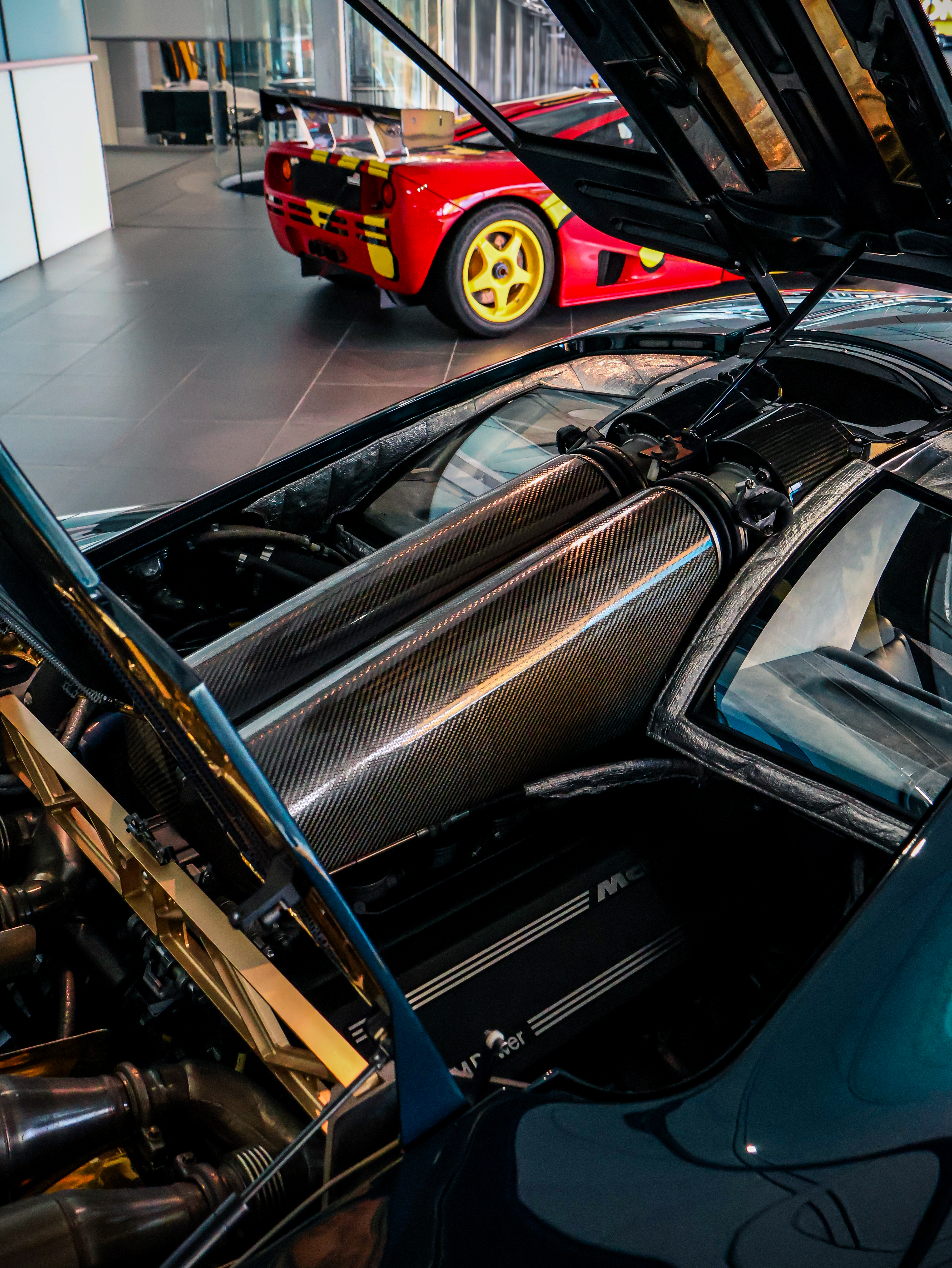 McLaren F1 carbon engine bay at MTC